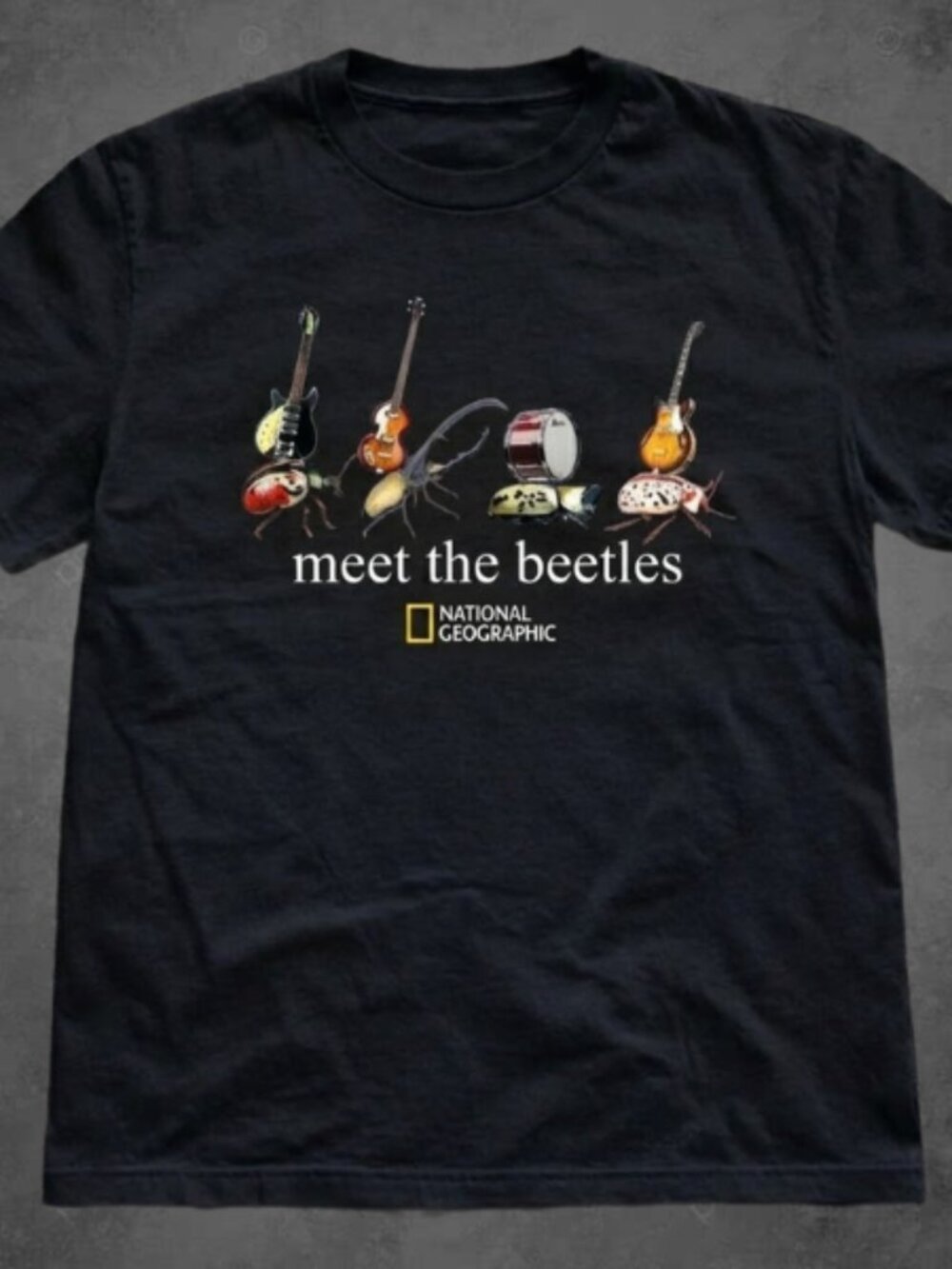 Meet The Beetles Shirt - National Geographic Parody Rock Band Graphic Tee